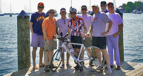 Hughes cycling training client Kevin Kaiser after RAAM 2010